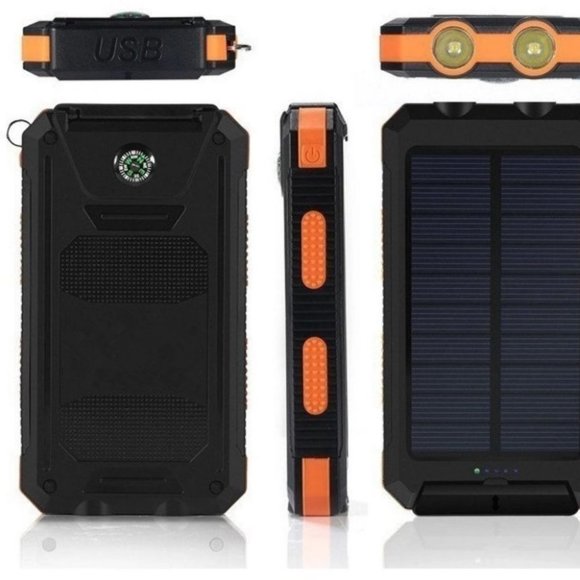 Waterproof Solar Charger Power Bank 20000mAh - Picture 3 of 7